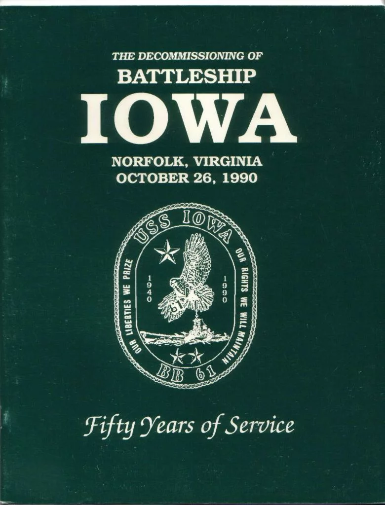 USS IOWA Decommissioned