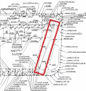 Battleship IOWA hull cross section