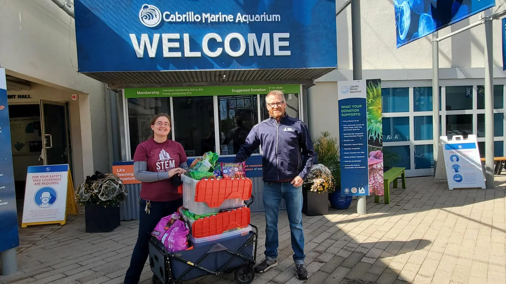 cabrillo aquarium candy donation