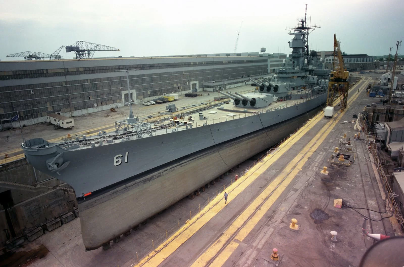 Battleship USS Iowa and USNS Mercy